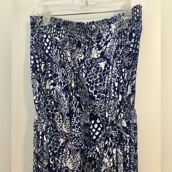 LILLY PULITZER for Target Strapless Jumpsuit in Upstream - Picture 4 of 12